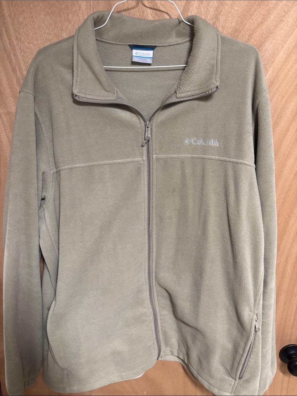 Columbia Men's Tan Fleece Full-Zip Jacket